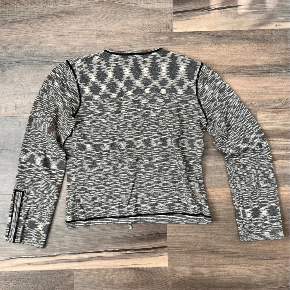 Anthropologie One Girl Who Front Zip Sweater Size Small - Picture 10 of 10